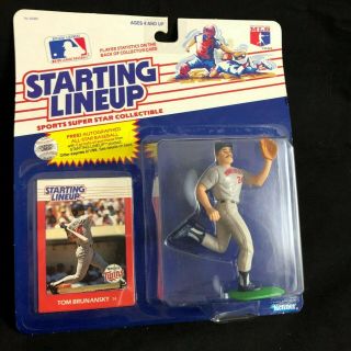 1988 Kenner Parker Toys Starting Lineup Figure Tom Brunansky W/baseball Card