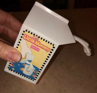 Vintage Fisher Price Little Mommy Pouring Milk Carton Pretend Play Fun With Food