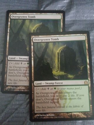 Overgrown Tomb Nm Mtg Guilds Of Ravnica Magic