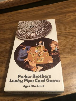Waterworks Parker Brothers Leaky Pipe Card Game 1972