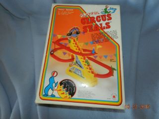 Vtg 1983 Playful Circus Seals Batt Op Playset Dah Yang Toys