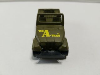 Ertl 1983 Vintage The A Team Jeep Army Green 1/64 Scale