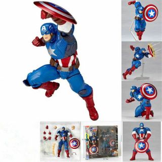 Kaiyodo Revoltech Yamaguchi Captain America Action Figure Toy