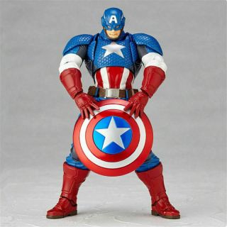 Kaiyodo Revoltech Yamaguchi Captain America Action Figure Toy 2