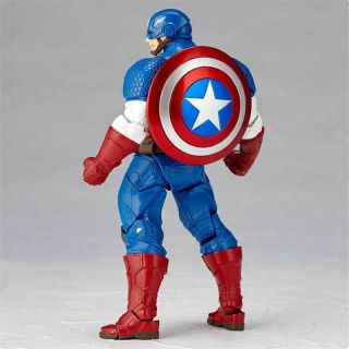 Kaiyodo Revoltech Yamaguchi Captain America Action Figure Toy 3