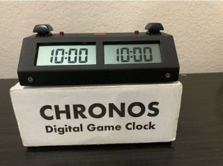 Chronos Gx Digital Chess Game Clock - Black - Button