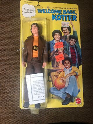 Welcome Back Kotter Barbarino Doll Mattel,  1976 On Card