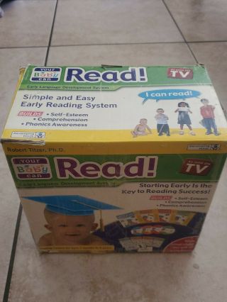 My Baby Can Read Complete Set/used,  W/dvds,  Some Wear & Tear,  Missing 1card