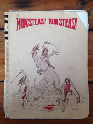 Vtg 1979 Monsters Monsters Fantasy Rpg Game Ken St Andre 2nd Edition Booklet