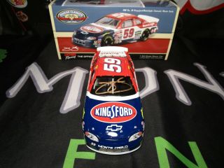JIMMIE JOHNSON AUTOGRAPHED SIGNED 59 KINGSFORD CHARCOAL 1998 BUSCH SERIES CAR. 2