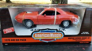 Ertl 1:18 Scale American Muscle 1970 440 Six Pack Challenger Mib Mopar Orange
