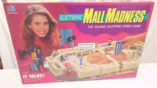 Vintage Mall Madness 1989 Electronic Board Game 100 Complete &