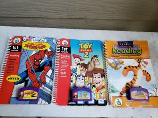 8 Leapfrog Leap Pad Interactive Books And Cartridges Pre - K/ 1st Grade