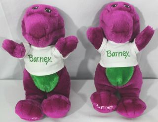1 Barney Purple Dinosaur Vintage 1992 Stuffed Plush With T - Shirt 2 Available