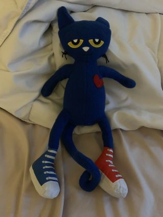 Pete The Cat Stuffed Animal Plush 12” - 14” Long Medium Size Blue