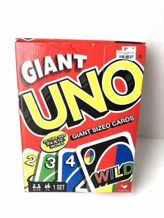 Giant Uno Cards Jumbo Big Large Huge Oversized Family Games Cardinal Games