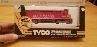Tyco Ho Scale Rock Island Diesel Engine 4301 Runs Good