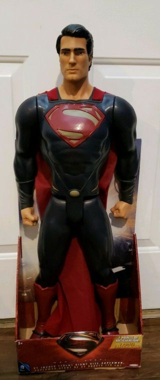 Giant 31 " Superman Articulated Action Figure - From The Movie,  " Man Of Steel "