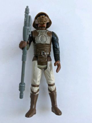 Vintage Action Figure Star Wars 1982 Lando Calrissian Skiff Guard Complete
