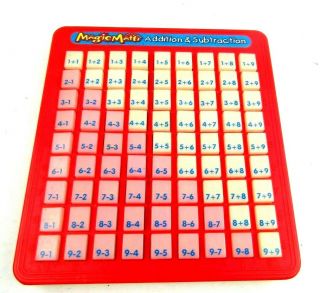 Vintage Magic Math Educational Keyboard Addition & Subtraction Press And See