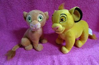 Just Play Disney The Lion King Kissing Magnetic Nose Simba & Nala Plush Set Of 2