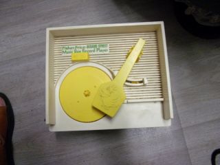 Vintage 1984 - Fisher Price - Sesame Street Music Box Record Player With 3 Records