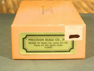 Hon3 Narrow Gauge Kit Precision Scale Co.  10640 D&rgw 40 