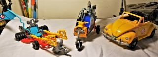 The Real Ghostbusters Action Vehicles: Highway Haunter,  Ecto - 2,  Ecto - 3 W/ Ghost