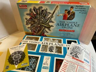 Renwal Products The Visible Airplane Engine Model Kit Wasp R - 1340 1962
