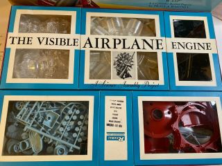 Renwal Products The Visible Airplane Engine Model Kit WASP R - 1340 1962 3