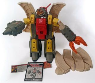 Hasbro Transformers G1 Vintage 1985 - Autobot Omega Supreme W/ Card,  Instruction