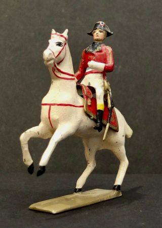 A Very Old Cbg Mignot First Empire Napoleon Bonaparte On Galloping White Horse