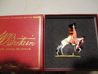 W.  Britains 54mm Glossy Set 40179 The Silver Trident Banner Of Jaipur