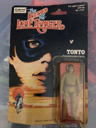 Vintage Gabriel The Lone Ranger Tonto Figure Moc
