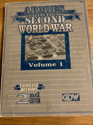 Command Decision Armies Of The Second World War Gdw Vol.  1,  2nd Edition