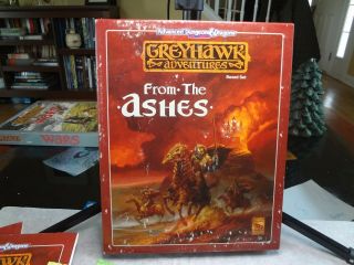 1992 Tsr Ad&d Greyhawk Adventures From The Ashes Boxed Set 1064 Nm,  /mt