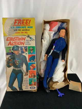 Vintage Ideal Captain Action - Action Figure With Box