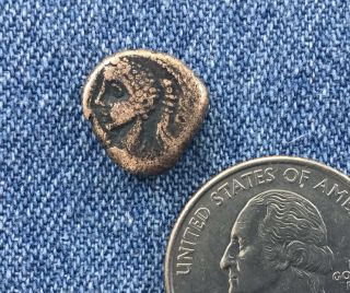 Ancient Bronze Roman Empire Coin Single Approx 10mm
