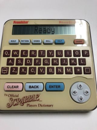 The Official Scrabble Players Dictionary Deluxe Edition Franklin Model Scr - 228