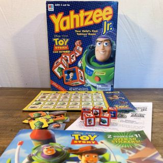 Complete N Box Yahtzee Jr Game 40872 Milton Bradley Disney Toy Story Beyond 2002