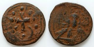 Byzantine Coin Alexius I Class J Anonymous Follis 1081 - 1118 Ad Constantinople