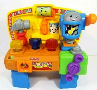Fisher Price Laugh & Learn Learning Workbench Hammer Tool Lights Sounds