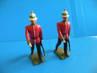 Britains Toy Soldier Marine Marching W Sword 2 Soldiers Metal Figures C36