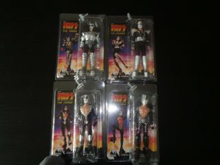 Kiss Destroyer 8inch Figure Set Simmons Frehley Mego Figures Toy Company