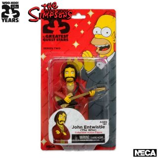 NECA The Simpsons Series 2,  John Entwistle Action Figures,  The WHO,  5.  1 