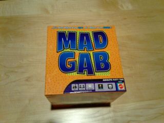 Mattel Mad Gab Adult Party Game 2 To 12 Players - 1200 Puzzles On 300 Card