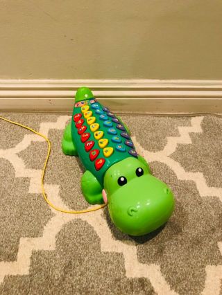 Euc Vtech Pull And Learn Alligator - Educational,  5 Play Modes Alphabet