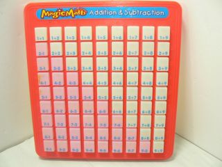 Vintage Magic Math Educational Keyboard Addition & Subtraction Press And See