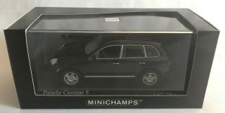 Minichamps 1:43 Porsche Cayenne S 2002 Black Metallic 400061001 3