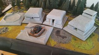 D - Day Coastal Fortifications For Flames Of War Battlefield In A Box Terrain